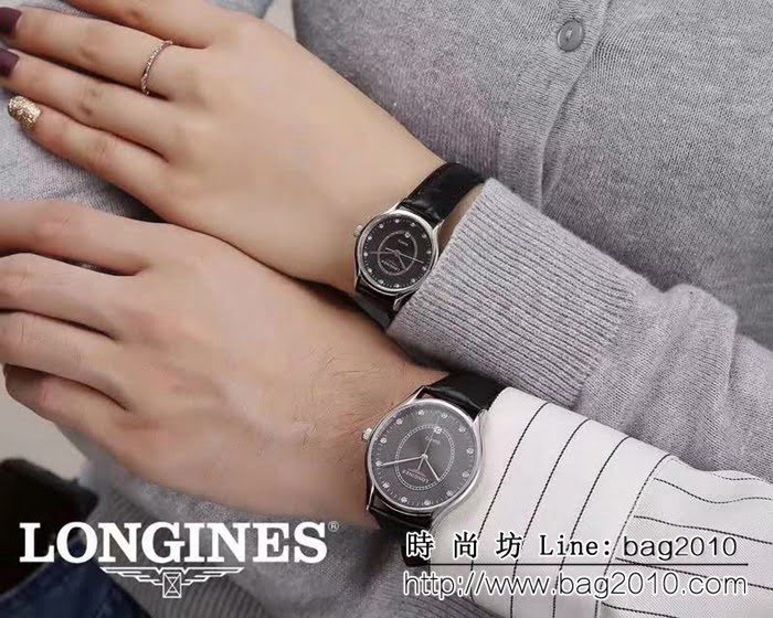LONGINES浪琴 銷量冠軍 精緻情侶對表 WSS2435